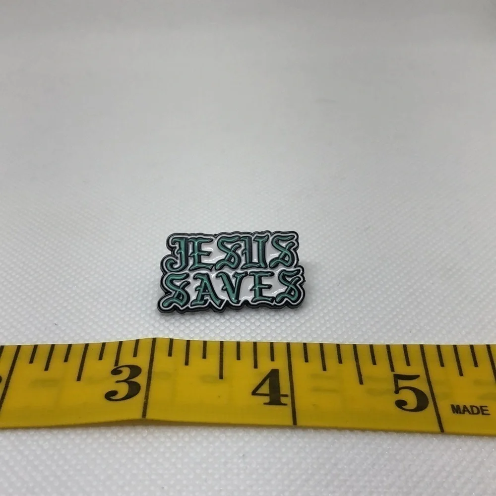 3/$25 “Jesus Saves” UNISEX Pin Badge Brooch